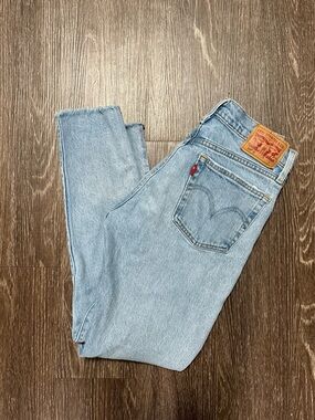 Levi's 501 Skinny High Rise Women’s Jeans 27x27 Button Fly Light Wash Raw Hem